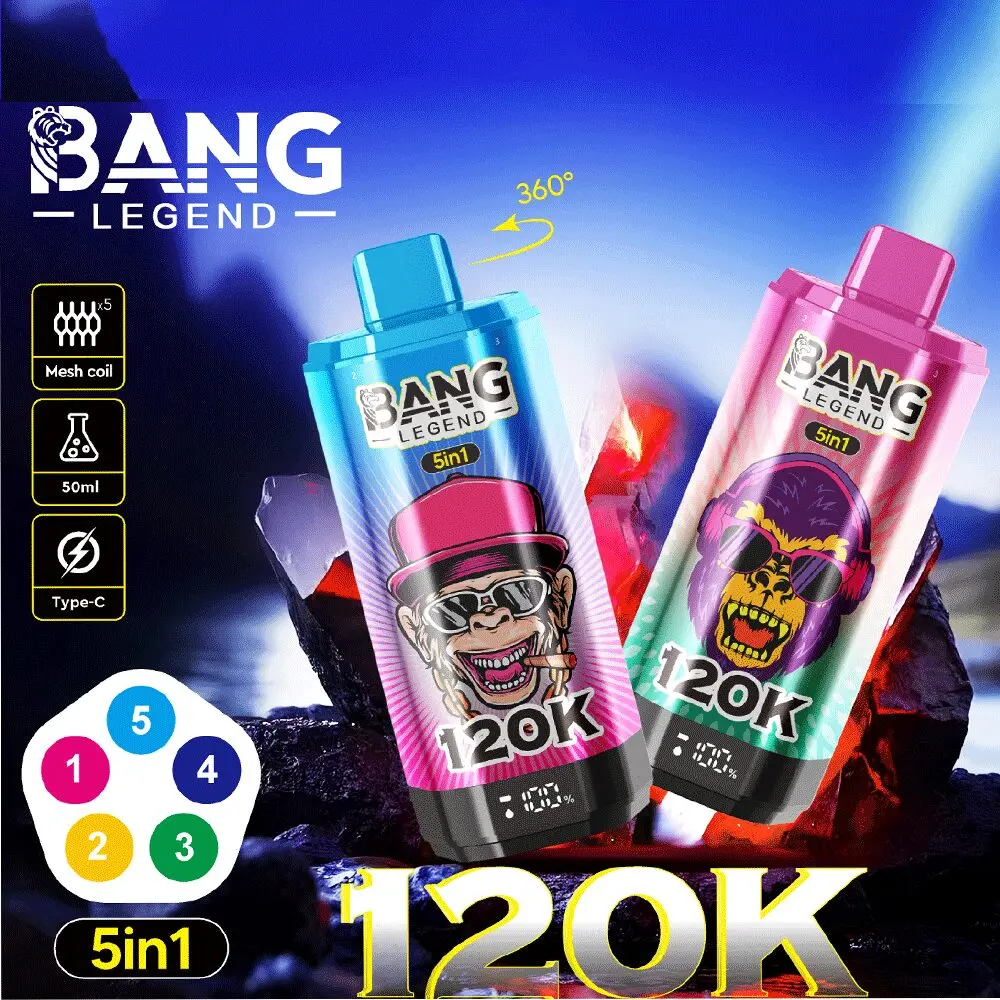 Bang Legend 120000 Puffs 5in1大容量使い捨てVAPE