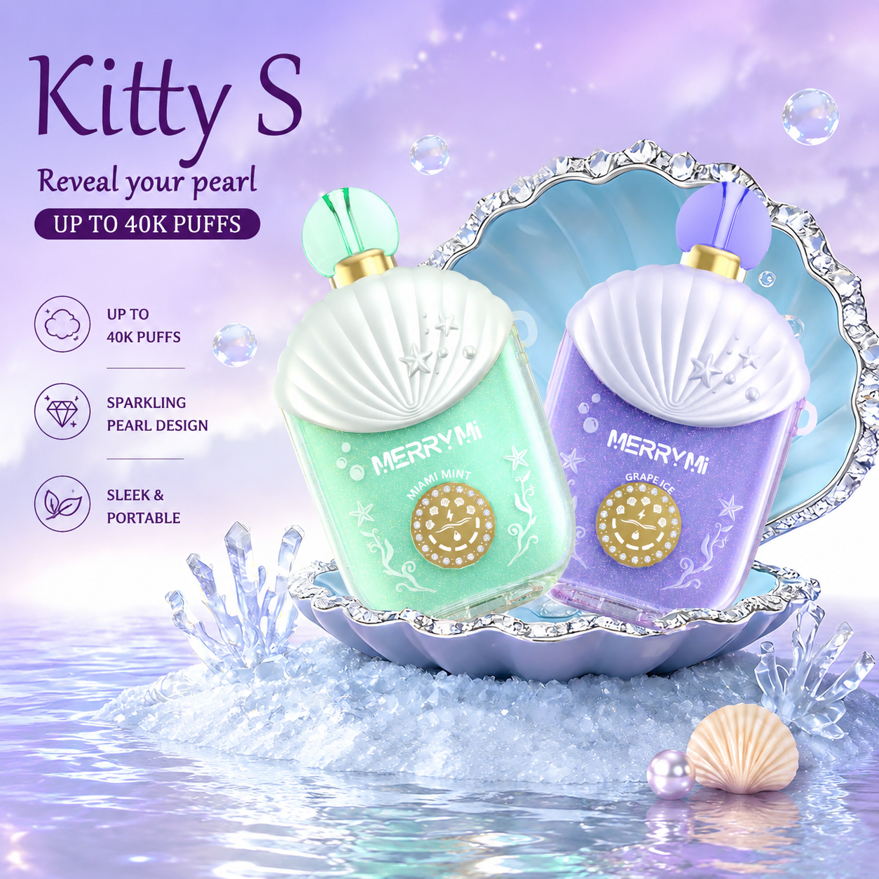 Merry Mi Kitty S 40000 Puffsのシンプルな大容量モデル