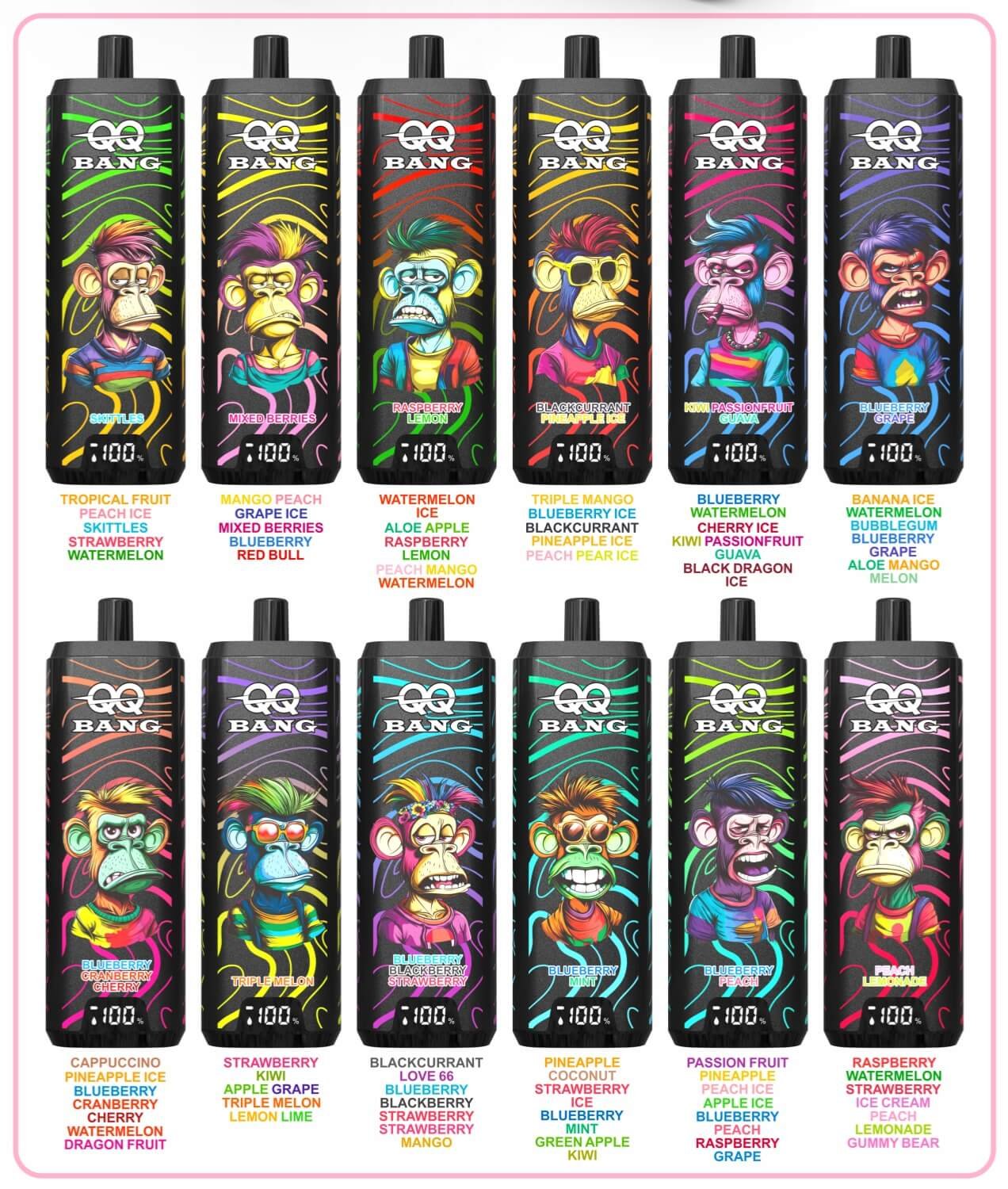 QQ-BANG-180K-Vape-Banana-Ice-Watermelon-Bubblegum-Blueberry-Grape-Aloe-Mango-Melon12