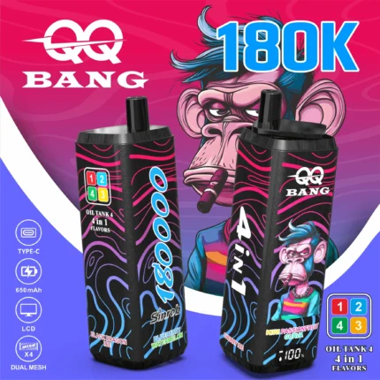 QQ-BANG-180K-Vape-Blueberry-Watermelon-Cherry-Ice-Kiwi-Passionfruit-Guava-Black-Dragon-Ice