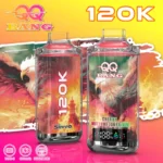 QQ BANG 120000 イーグルデザイン 使い捨て電子タバコ | 12万回吸引 大容量 メッシュコイル Type-C充電 スマートディスプレイ搭載