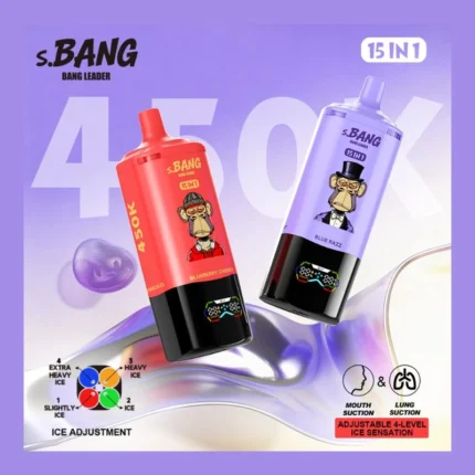 Bang Leader 450000 Puffs 15-in-1フレーバー切替｜超大容量ディスポーザブルVAPE クアッドメッシュコイル搭載